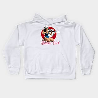 Sniper Girl Kids Hoodie